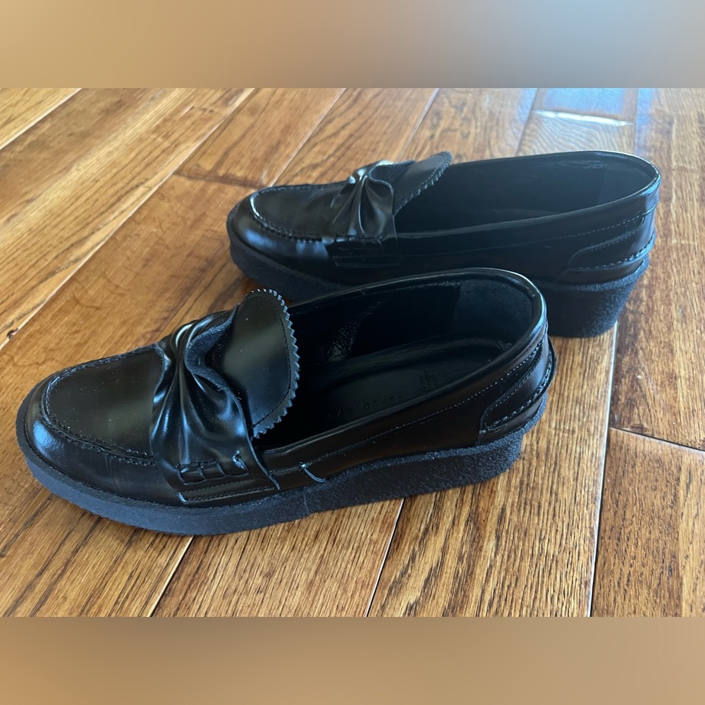 Yohji Yamamoto Loafers Soft Glass Thick Sole Black Size 7 (2 Japanese) - Picture 3 of 15